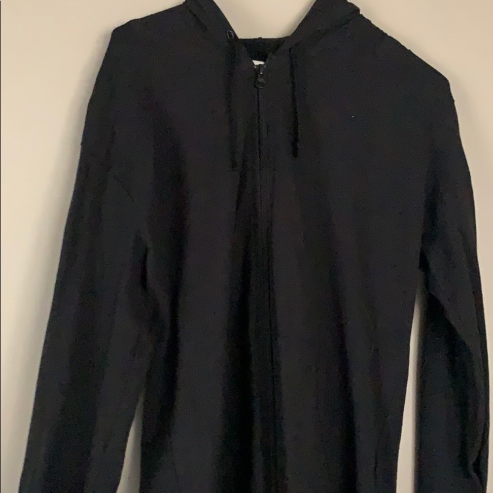 black zip up